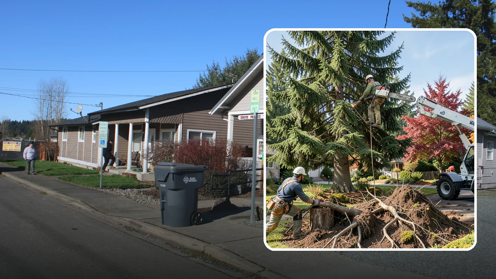 Root removal in South Prairie, Pierce County, WA - The removal of roots remaining after tree or stump work.