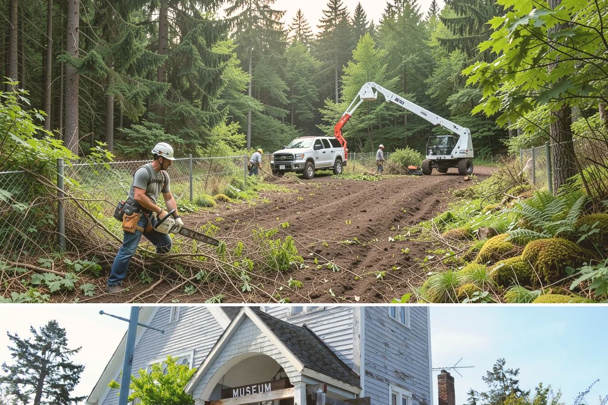 Root removal in Steilacoom, Pierce County, WA - Work can generally proceed year-round in the Puget Sound climate but may be delayed during heavy rainfall that creates muddy...