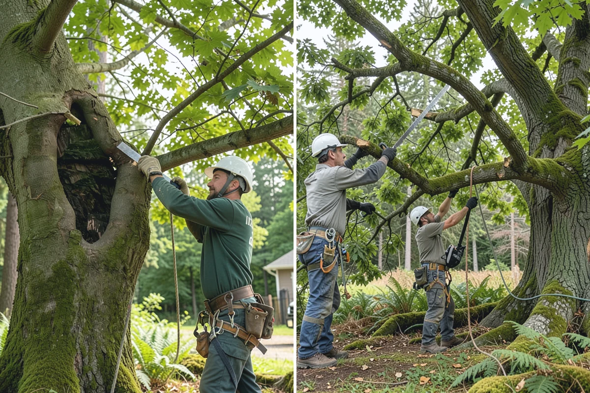 Root zone aeration in Auburn, King County, WA - Inspect the tree and its site
