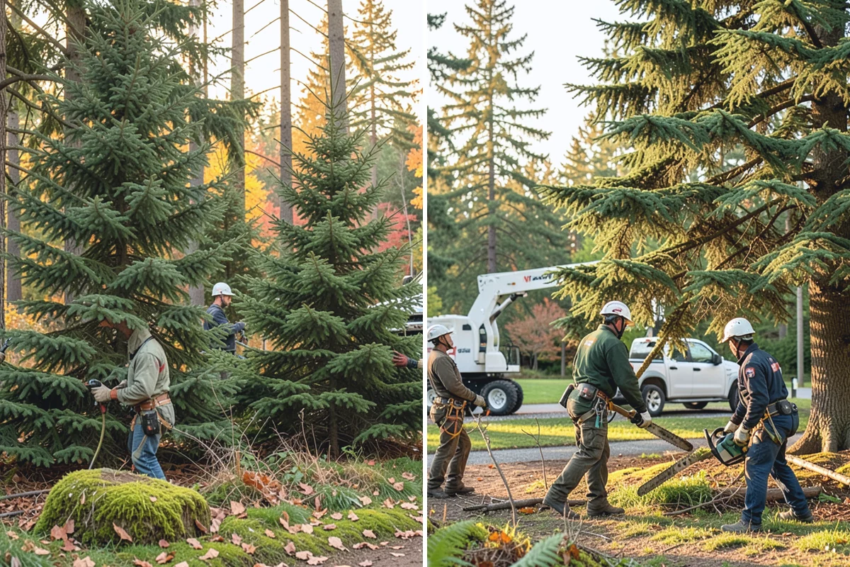 Root zone aeration in Des Moines, King County, WA - Inspect the tree and its site