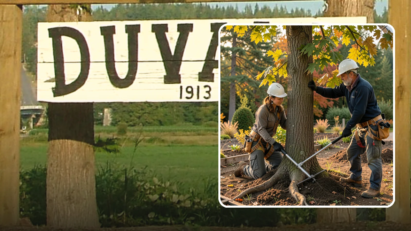 Root zone aeration in Duvall, King County, WA - The loosening and aerating of compacted soil in the root zone.