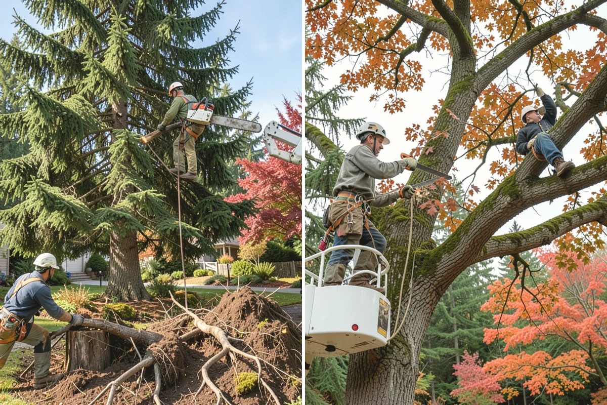 Root zone aeration in Edgewood, Pierce County, WA - Inspect the tree and its site