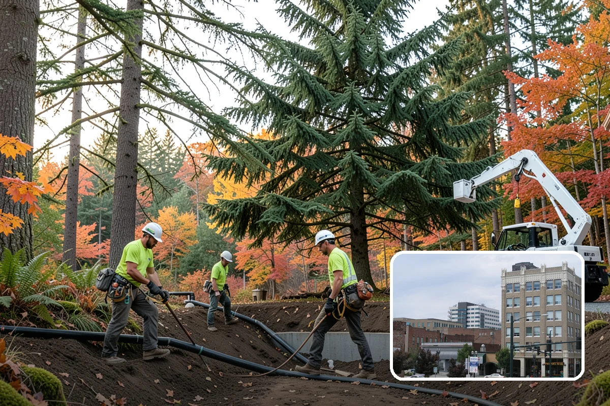 Root zone aeration in Everett, Snohomish County, WA - Supports long-term tree health and stability