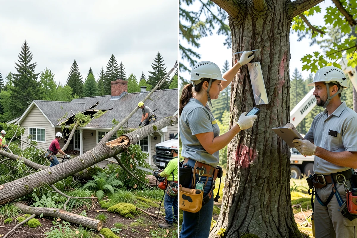 Root zone aeration in Fircrest, Pierce County, WA - Inspect the tree and its site