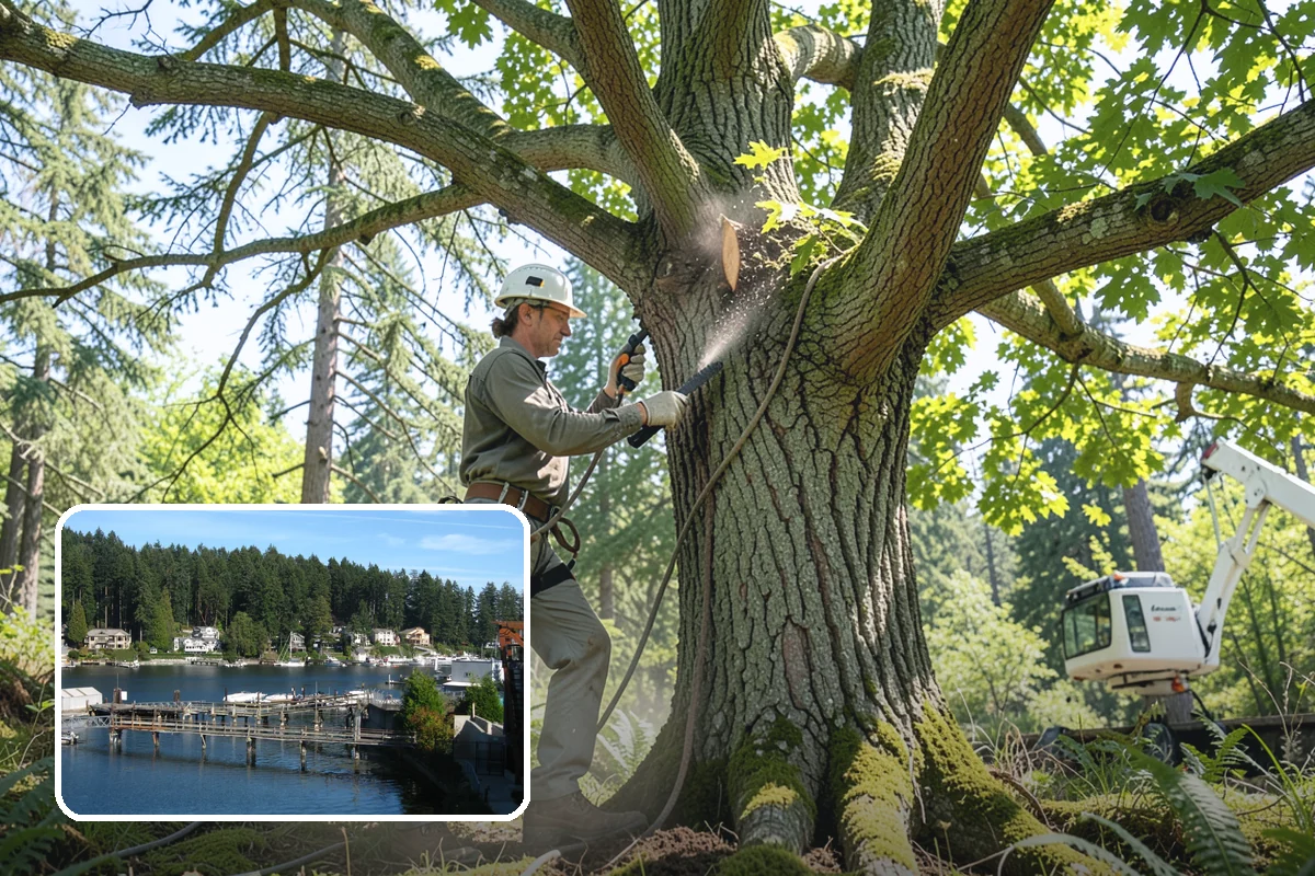 Root zone aeration in Gig Harbor, Pierce County, WA - Supports long-term tree health and stability