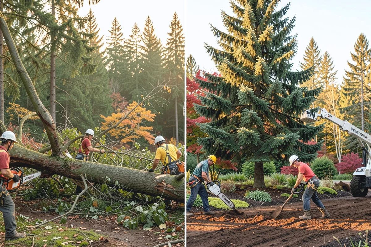 Root zone aeration in Marysville, Snohomish County, WA - Inspect the tree and its site