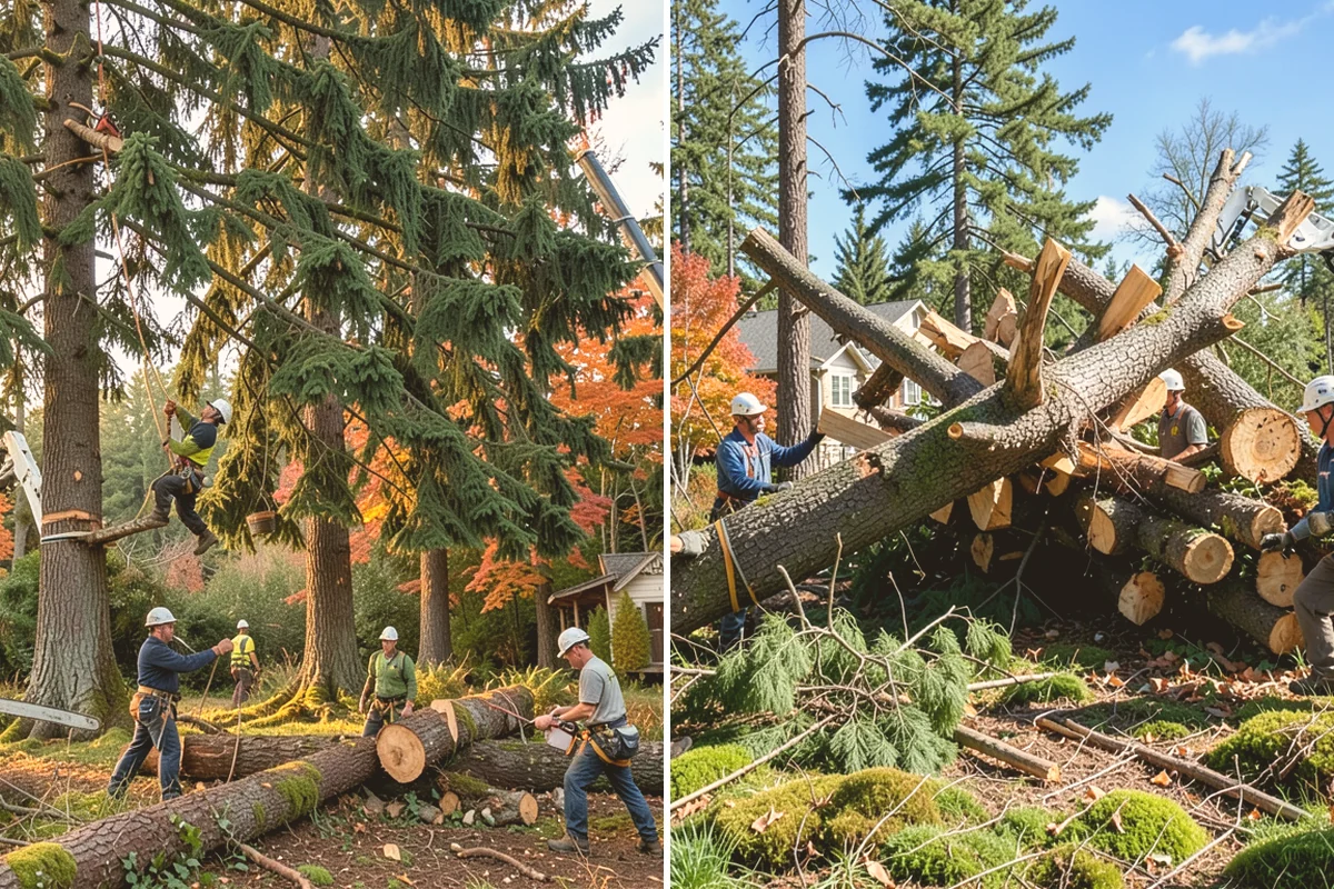 Root zone aeration in Orting, Pierce County, WA - Inspect the tree and its site