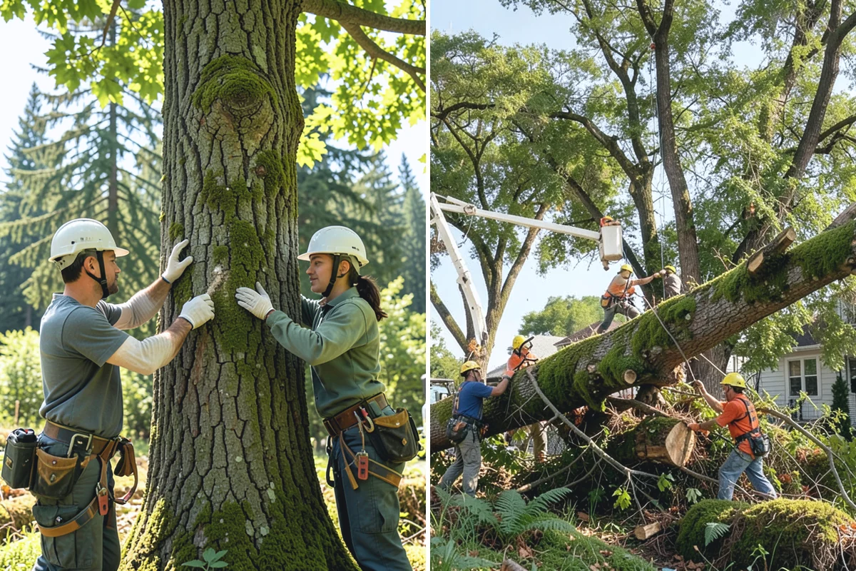Root zone aeration in Sumner, Pierce County, WA - Inspect the tree and its site