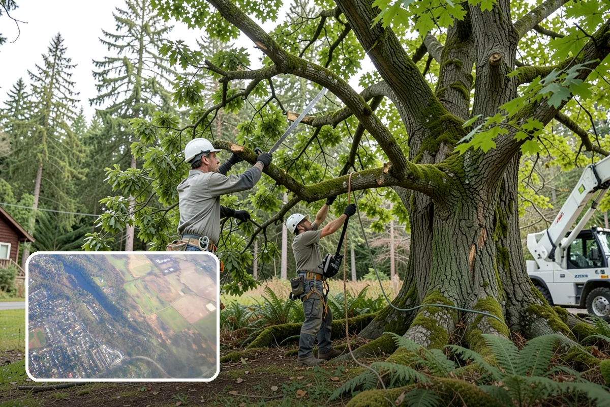 Seasonal pruning in Algona, King County, WA - Improves tree structure, health, and appearance