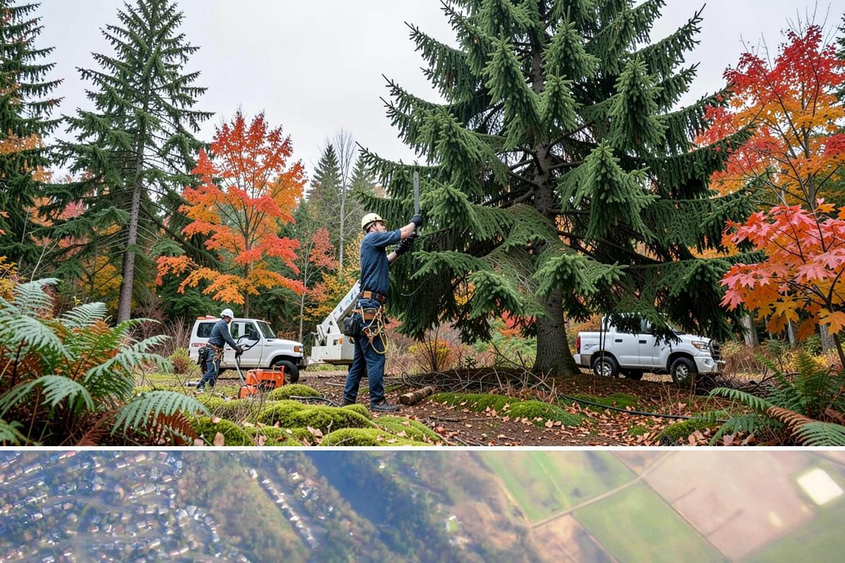 Seasonal pruning in Algona, King County, WA - In the Puget Sound climate, seasonal pruning should be timed to match species-specific dormancy periods to support health while...