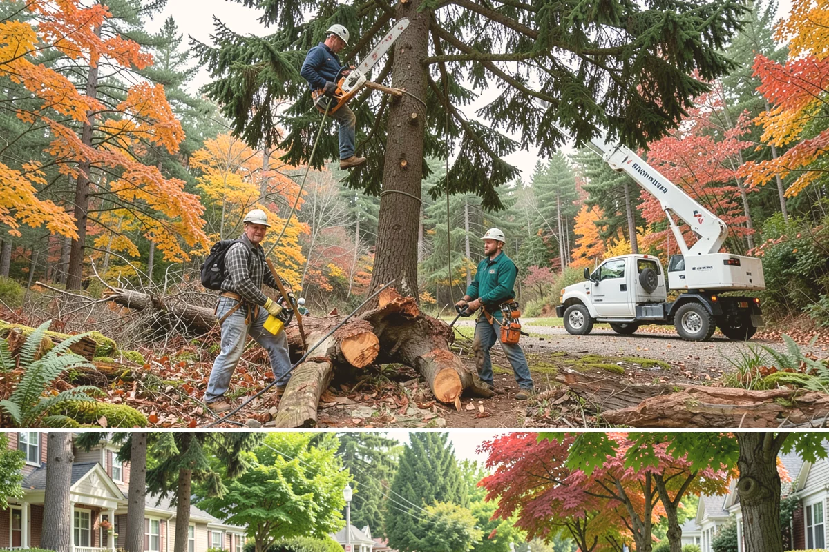 Seasonal pruning in Beaux Arts Village, King County, WA - In the Puget Sound climate, seasonal pruning should be timed to match species-specific dormancy periods to support health while...