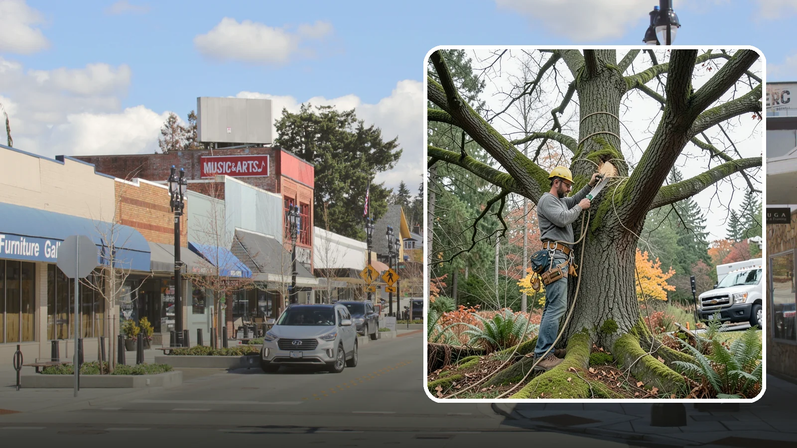 Seasonal pruning in Bothell, King County, WA - Pruning timed to a tree's seasonal cycle.