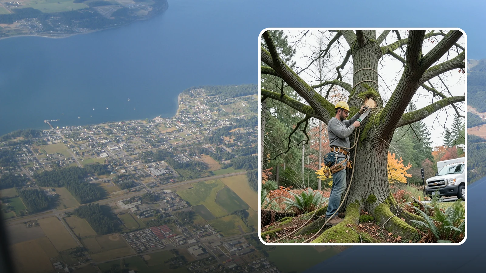 Seasonal pruning in Coupeville, Island County, WA - Pruning timed to a tree's seasonal cycle.