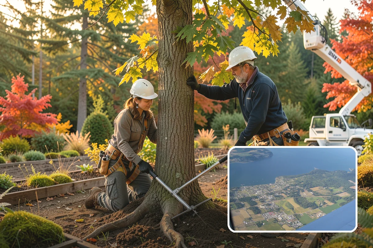 Seasonal pruning in Coupeville, Island County, WA - Improves tree structure, health, and appearance