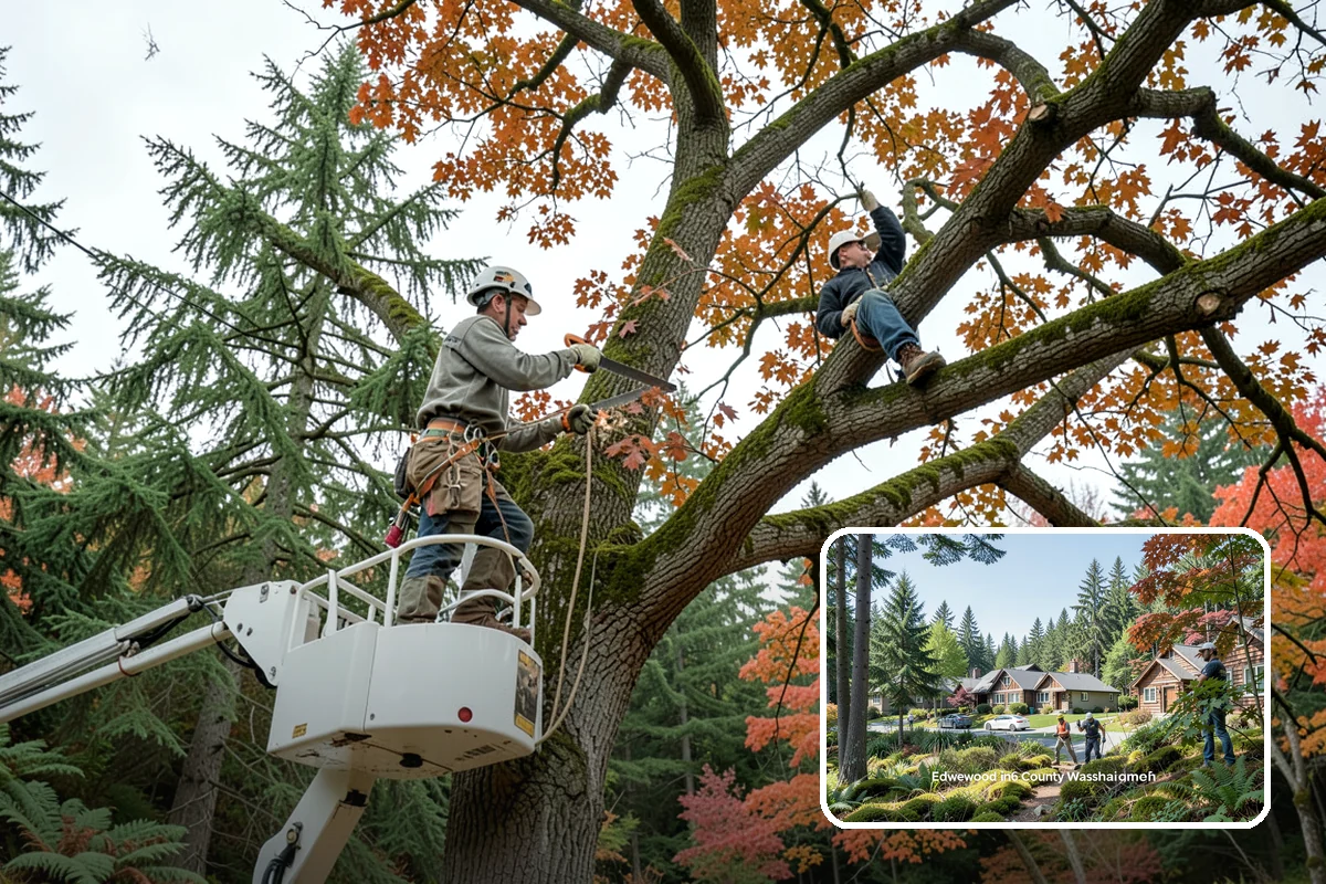 Seasonal pruning in Edgewood, Pierce County, WA - Improves tree structure, health, and appearance