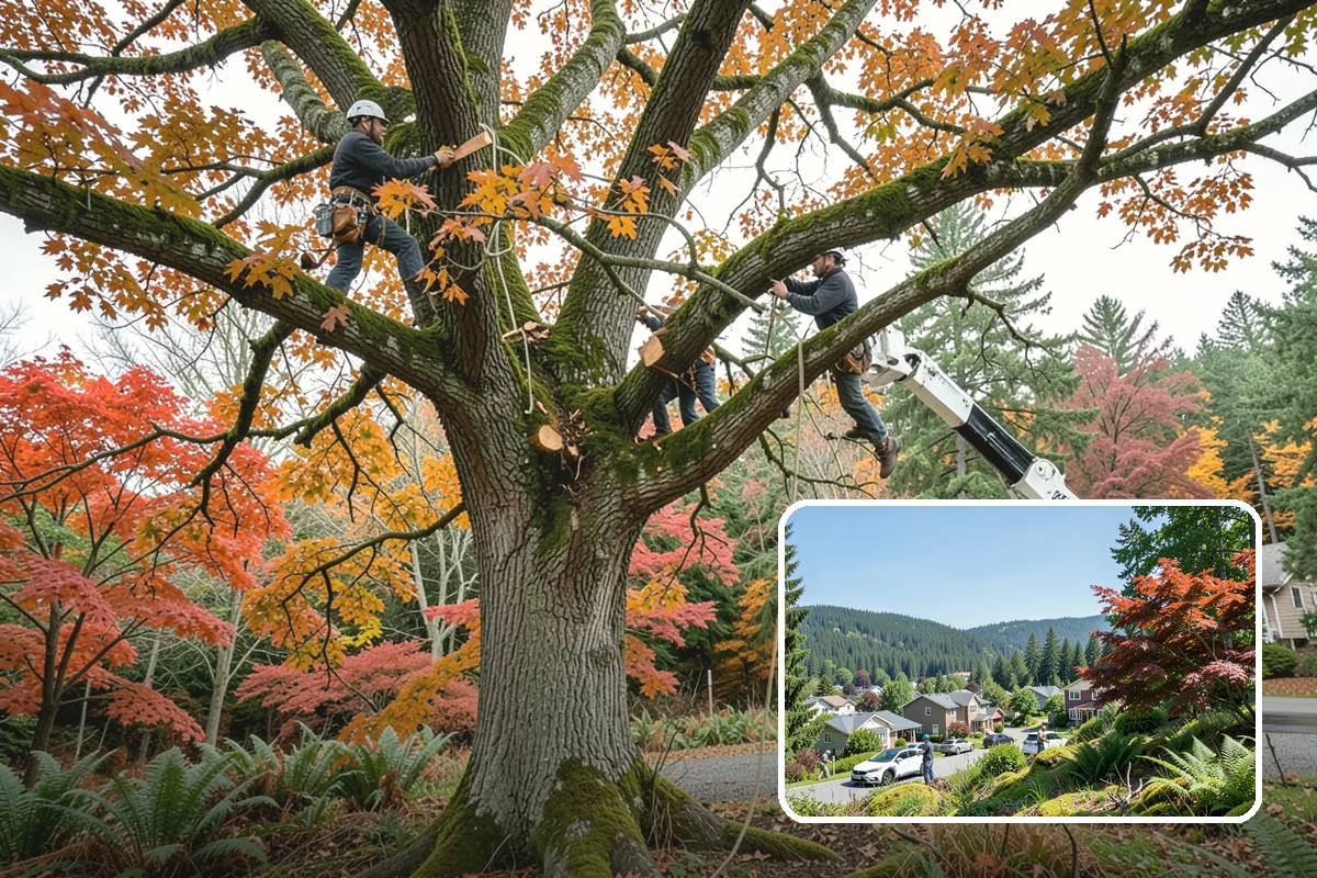 Seasonal pruning in Index, Snohomish County, WA - Improves tree structure, health, and appearance