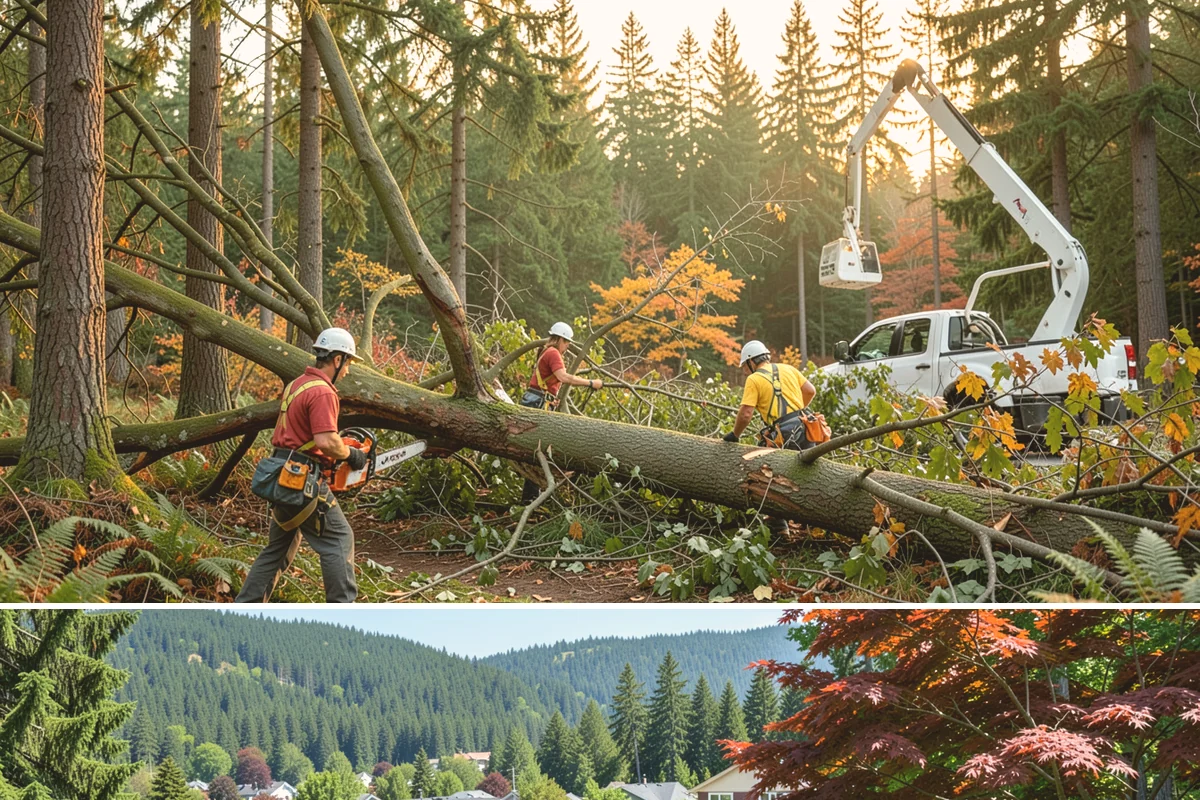 Seasonal pruning in Index, Snohomish County, WA - In the Puget Sound climate, seasonal pruning should be timed to match species-specific dormancy periods to support health while...