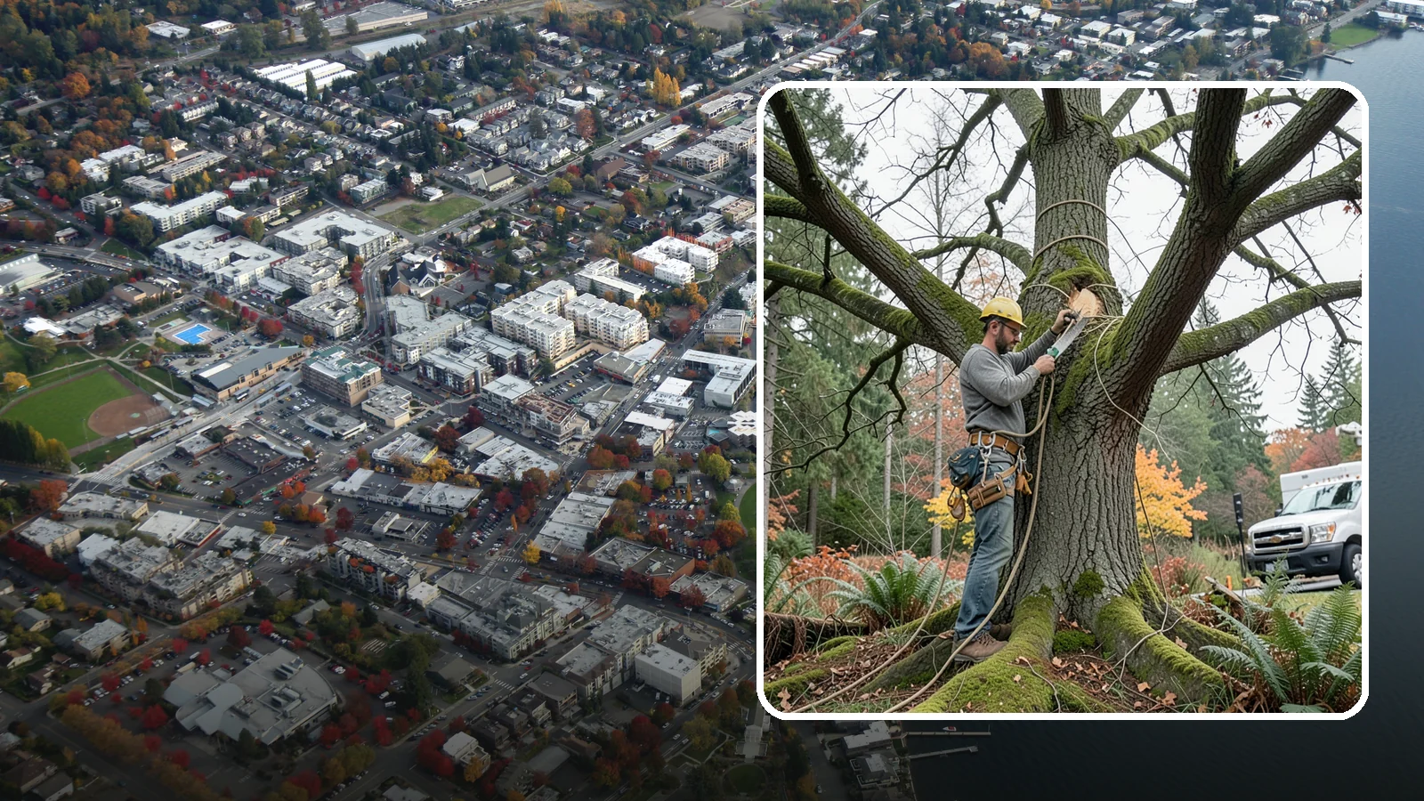 Seasonal pruning in Kirkland, King County, WA - Pruning timed to a tree's seasonal cycle.