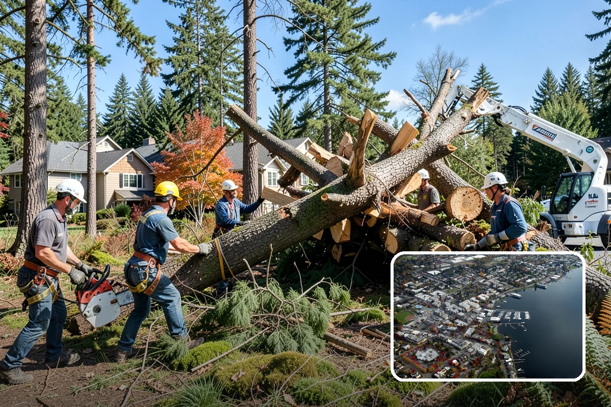 Seasonal pruning in Kirkland, King County, WA - Improves tree structure, health, and appearance
