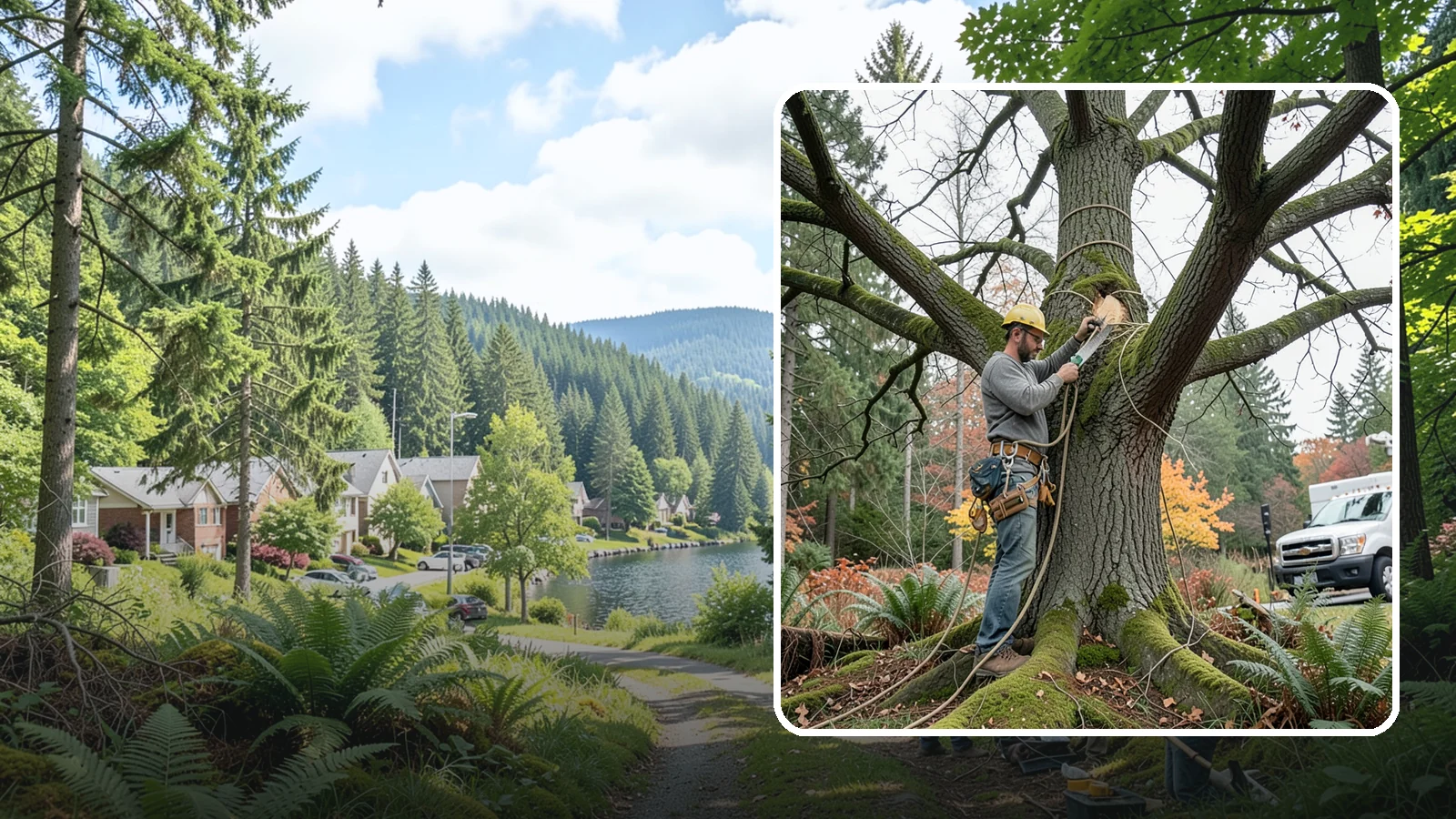 Seasonal pruning in Lake Forest Park, King County, WA - Pruning timed to a tree's seasonal cycle.