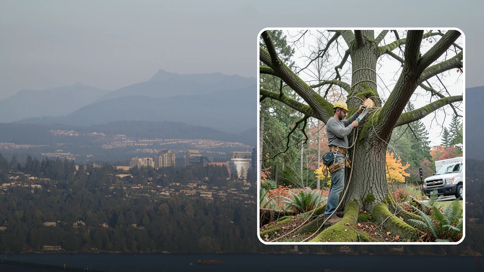 Seasonal pruning in Medina, King County, WA - Pruning timed to a tree's seasonal cycle.
