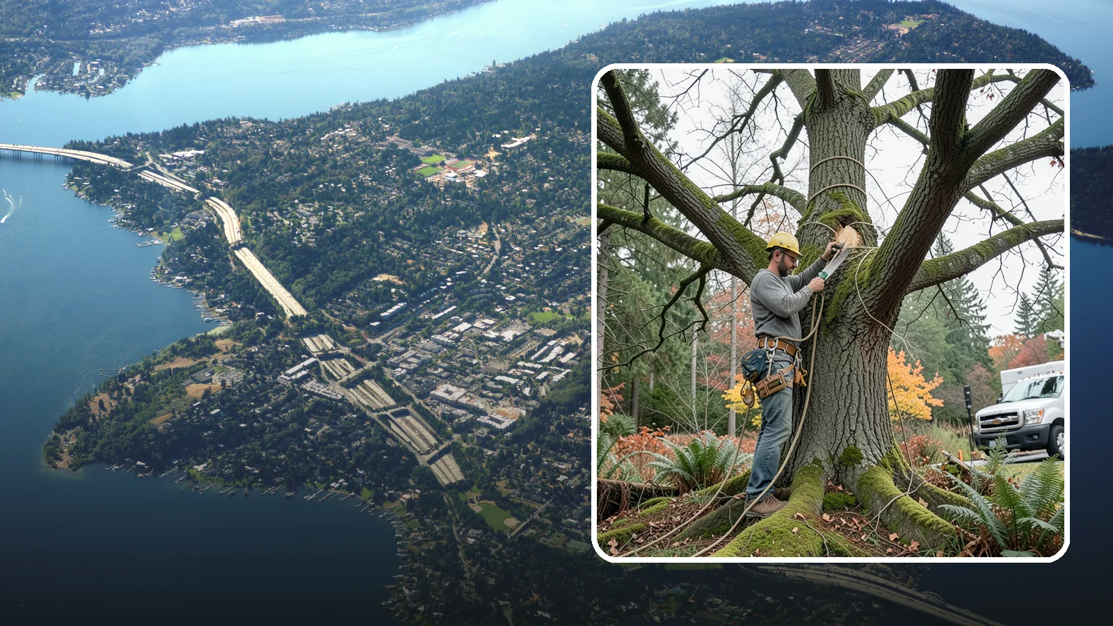 Seasonal pruning in Mercer Island, King County, WA - Pruning timed to a tree's seasonal cycle.