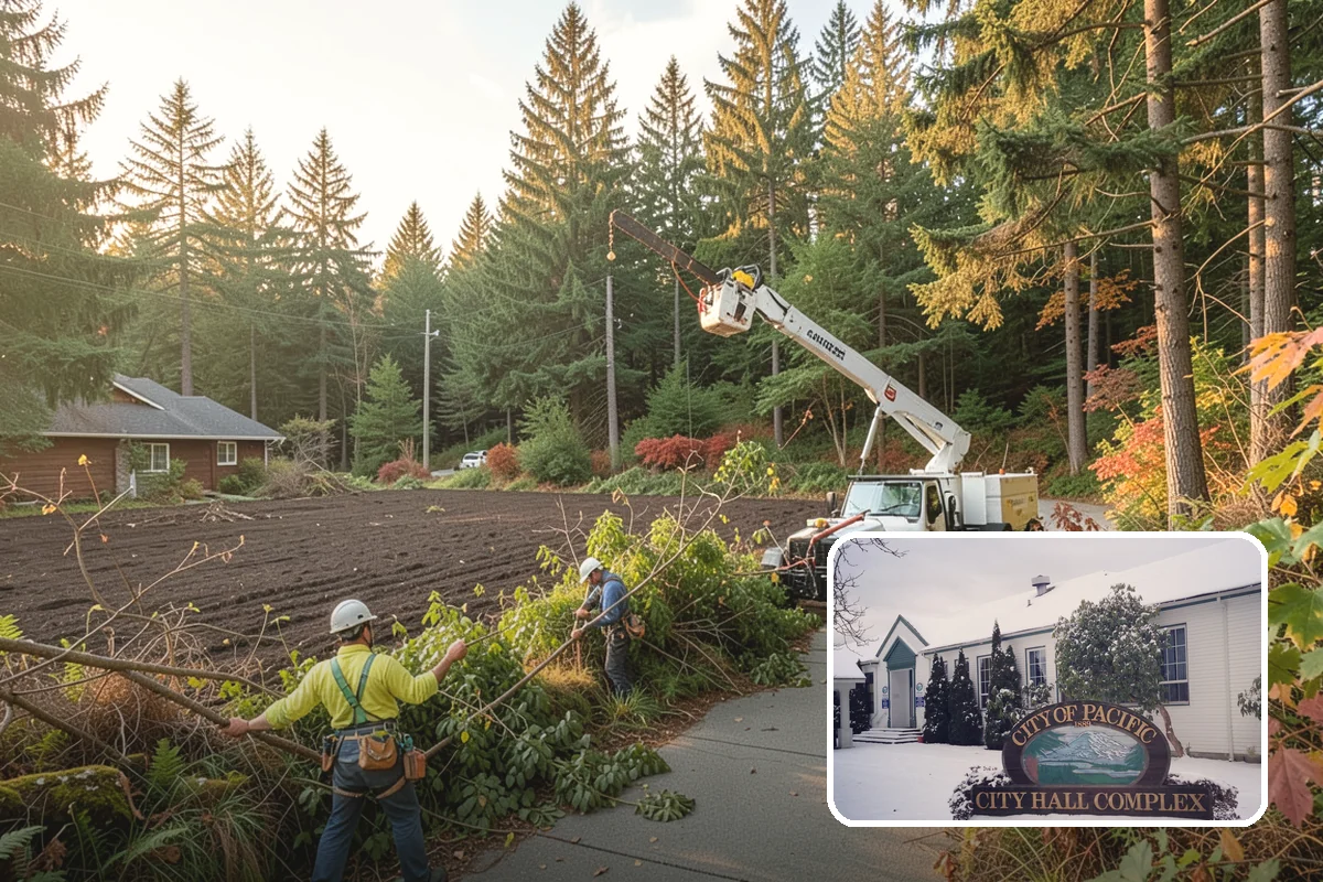 Seasonal pruning in Pacific, King County, WA - Improves tree structure, health, and appearance