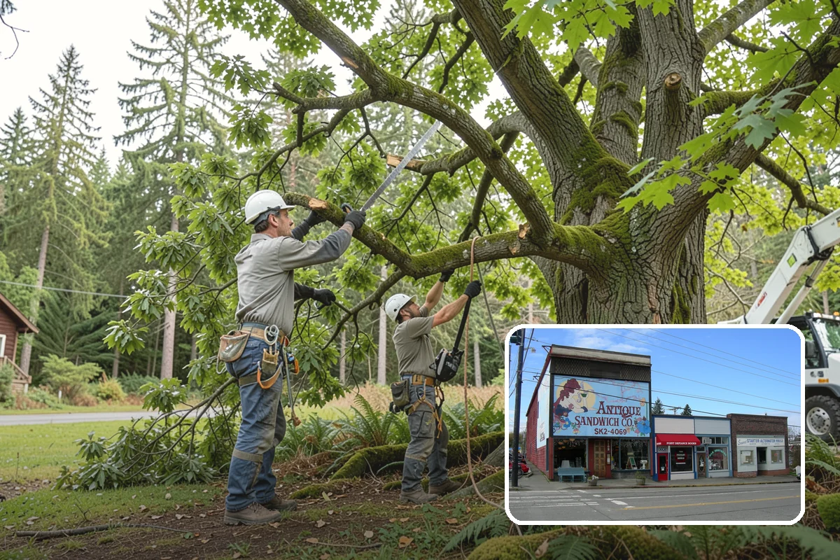 Seasonal pruning in Ruston, Pierce County, WA - Improves tree structure, health, and appearance