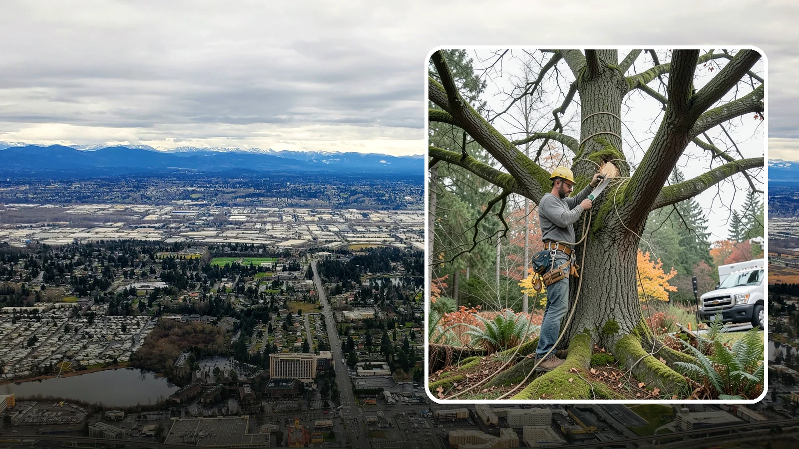 Seasonal pruning in SeaTac, King County, WA - Pruning timed to a tree's seasonal cycle.