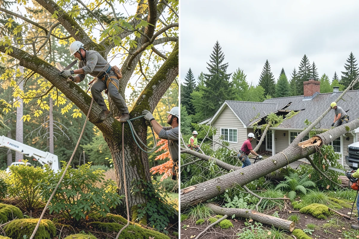 Seasonal pruning in Woodinville, King County, WA - Assess canopy condition and pruning objectives