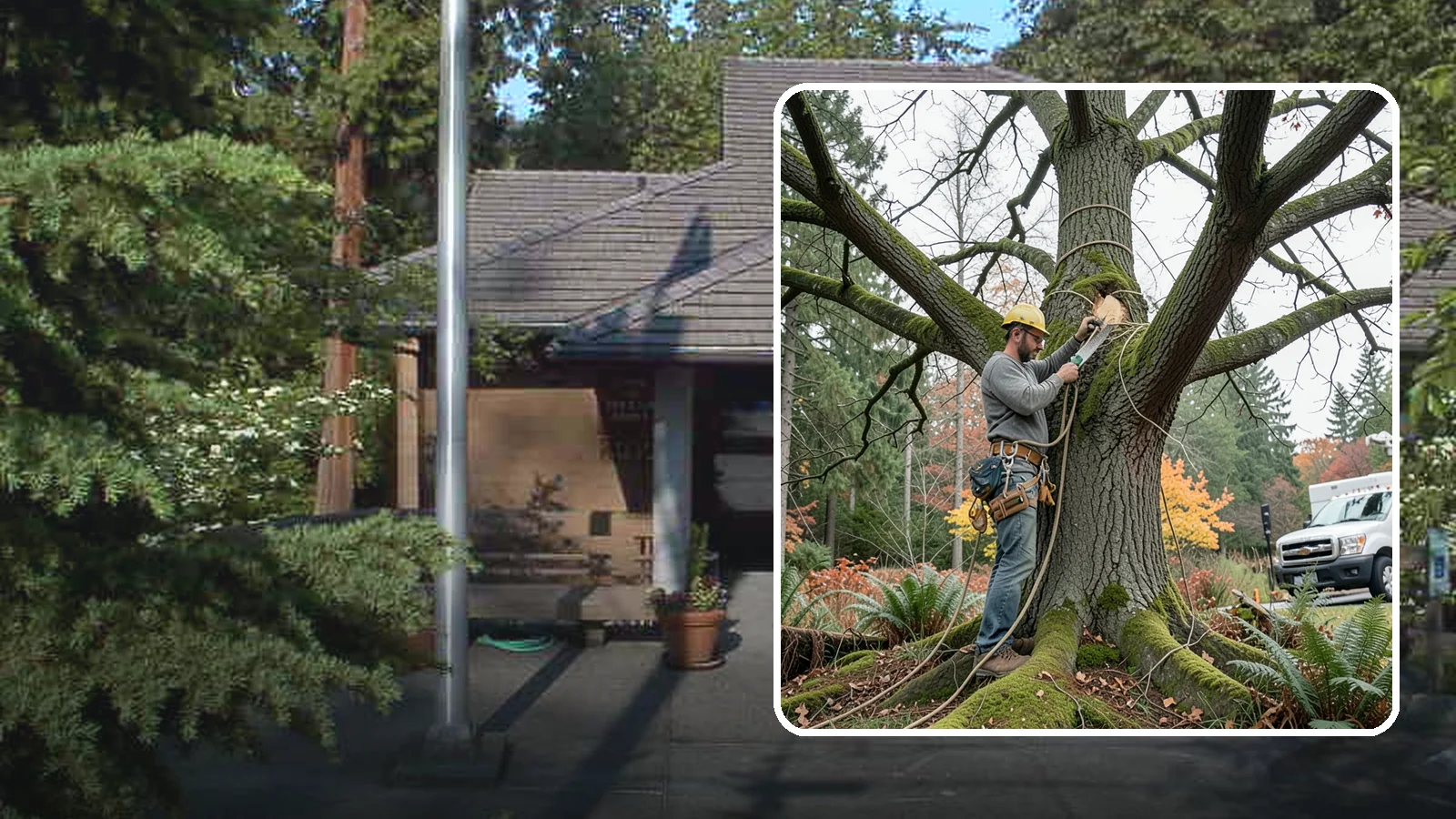Seasonal pruning in Yarrow Point, King County, WA - Pruning timed to a tree's seasonal cycle.