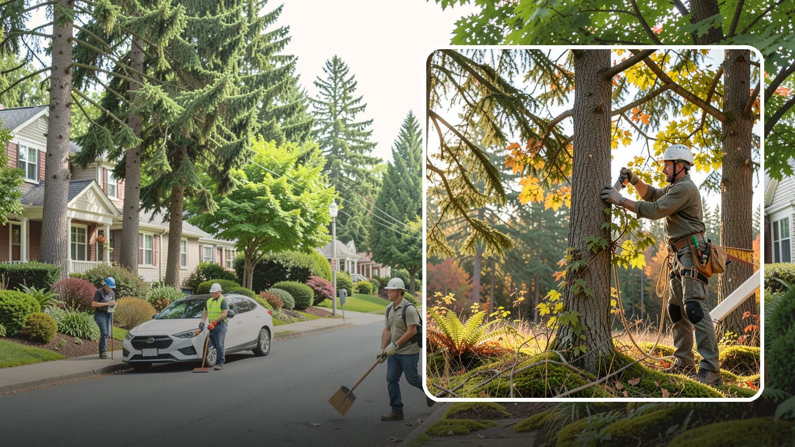 Shrub pruning in Beaux Arts Village, King County, WA - The pruning of shrubs for health and appearance.