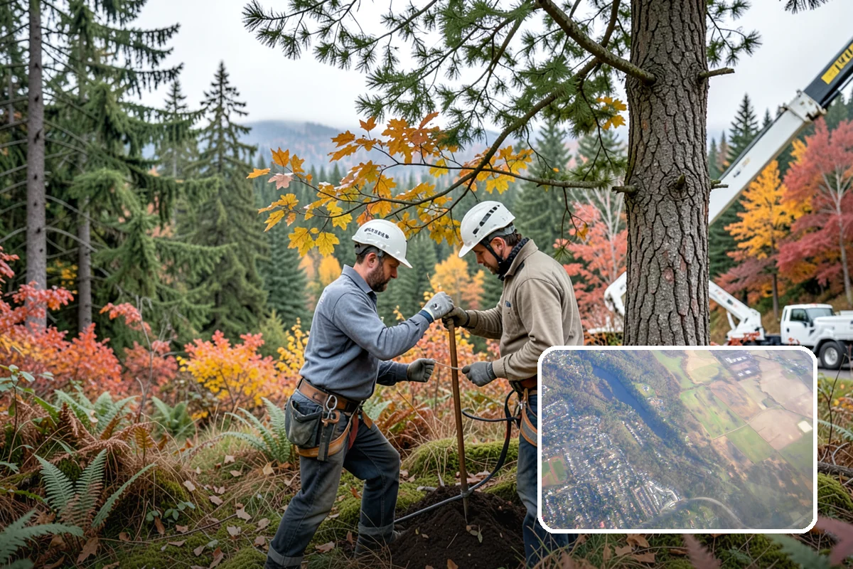 Sidewalk clearance pruning in Algona, King County, WA - Improves tree structure, health, and appearance