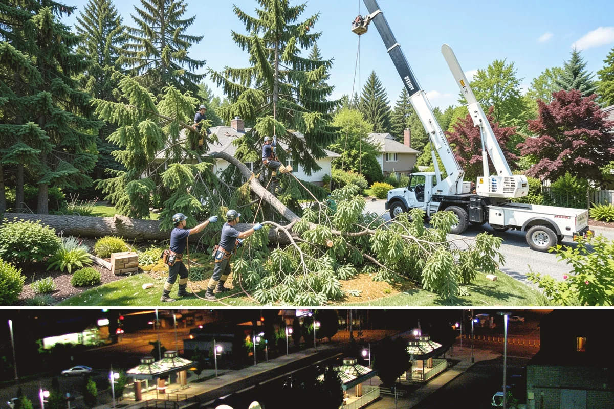 Sidewalk clearance pruning in Auburn, King County, WA - Work follows recognized arboricultural standards matched to specific site conditions but should avoid dormant seasons that may...
