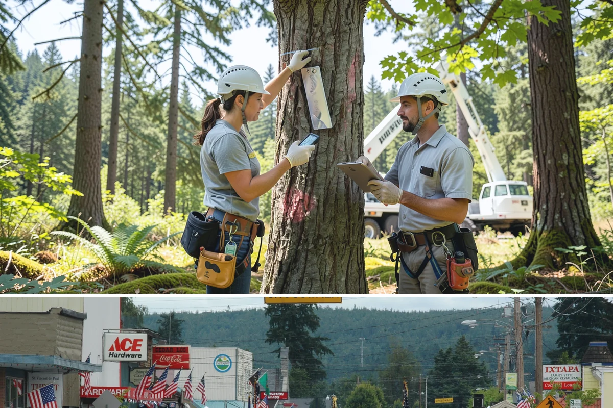 Sidewalk clearance pruning in Carnation, King County, WA - Work follows recognized arboricultural standards matched to specific site conditions but should avoid dormant seasons that may...