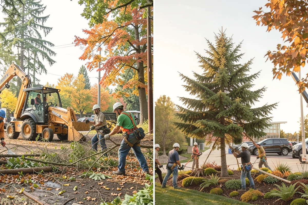 Sidewalk clearance pruning in Duvall, King County, WA - Assess canopy condition and pruning objectives