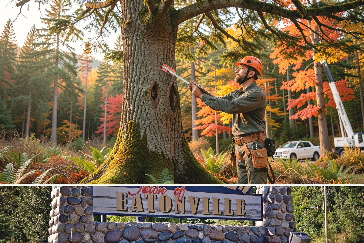 Sidewalk clearance pruning in Eatonville, Pierce County, WA - Work follows recognized arboricultural standards matched to specific site conditions but should avoid dormant seasons that may...