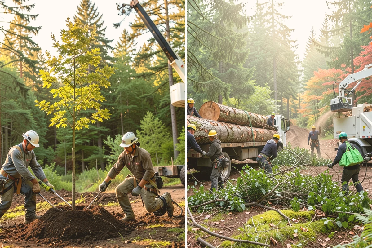Sidewalk clearance pruning in Edmonds, Snohomish County, WA - Assess canopy condition and pruning objectives