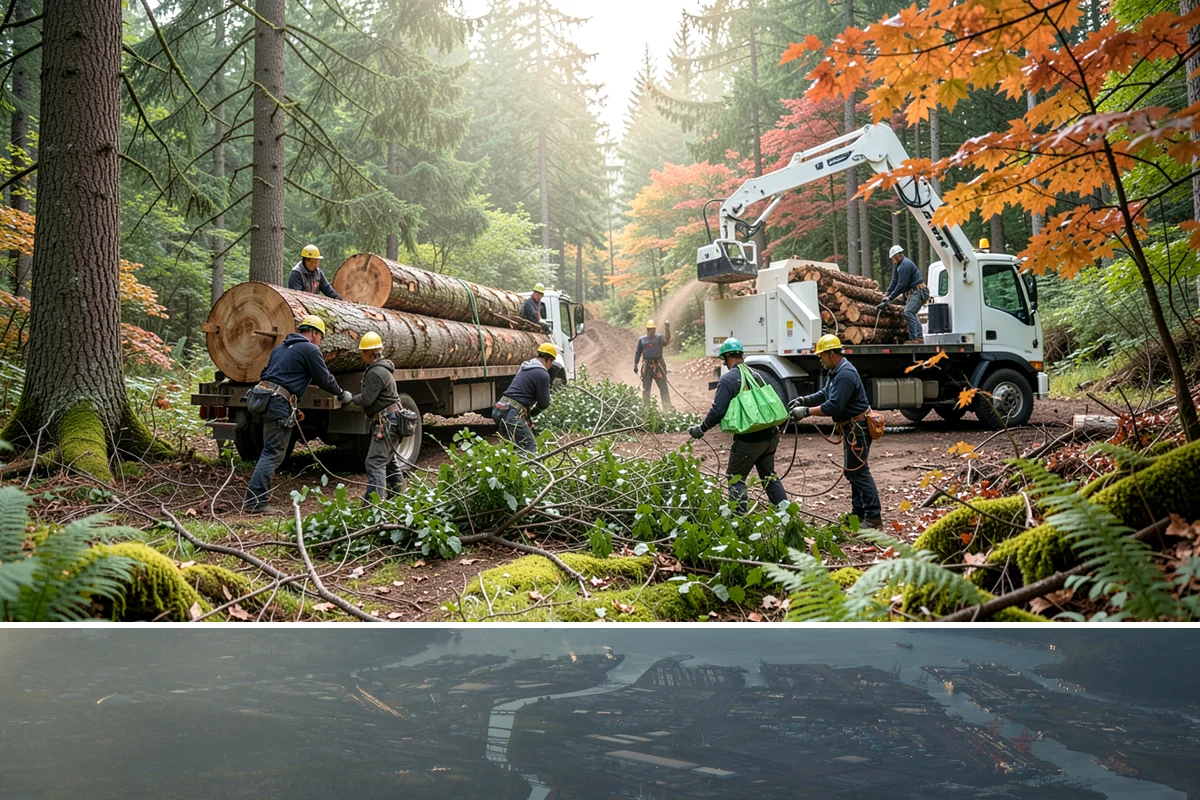 Sidewalk clearance pruning in Fife, Pierce County, WA - Work follows recognized arboricultural standards matched to specific site conditions but should avoid dormant seasons that may...
