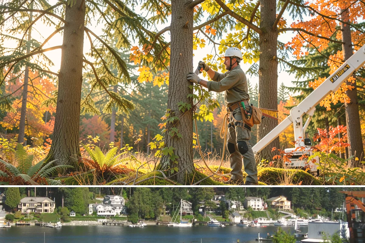 Sidewalk clearance pruning in Gig Harbor, Pierce County, WA - Work follows recognized arboricultural standards matched to specific site conditions but should avoid dormant seasons that may...