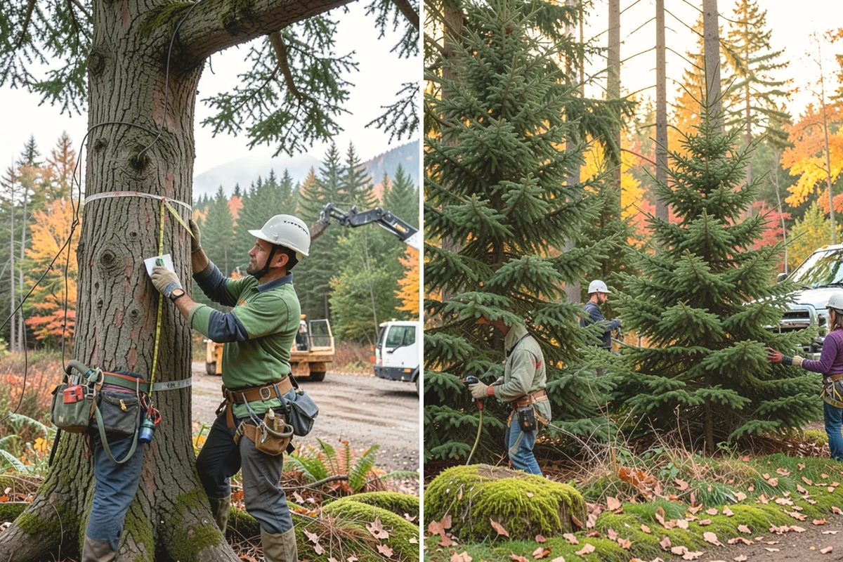 Sidewalk clearance pruning in Issaquah, King County, WA - Assess canopy condition and pruning objectives