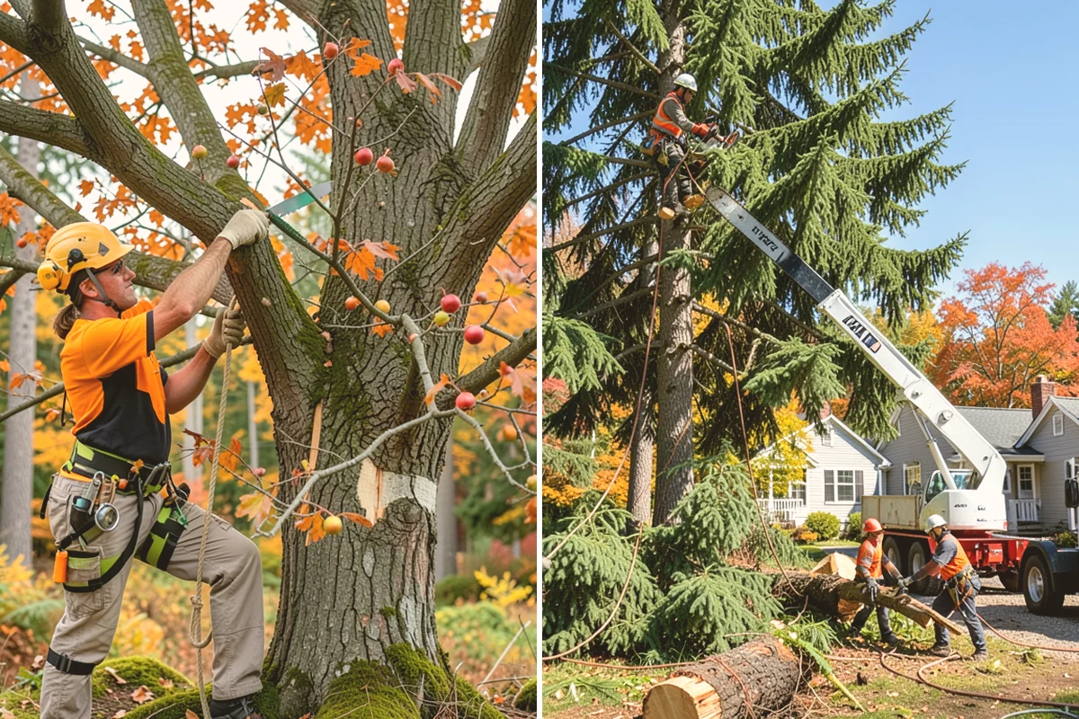 Sidewalk clearance pruning in Kent, King County, WA - Assess canopy condition and pruning objectives