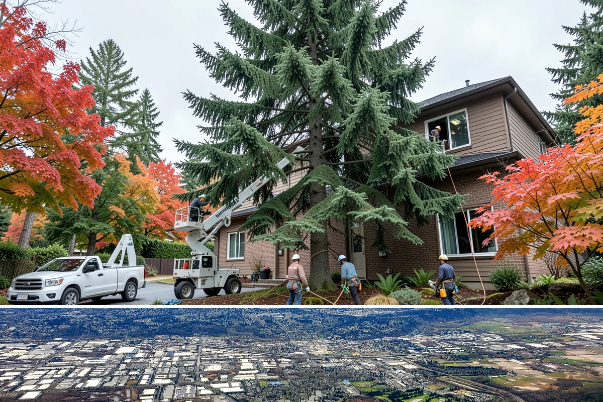 Sidewalk clearance pruning in Kent, King County, WA - Work follows recognized arboricultural standards matched to specific site conditions but should avoid dormant seasons that may...