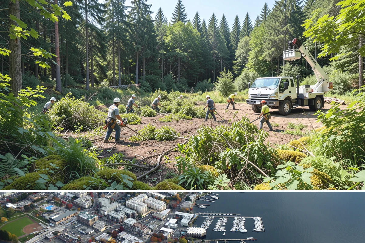 Sidewalk clearance pruning in Kirkland, King County, WA - Work follows recognized arboricultural standards matched to specific site conditions but should avoid dormant seasons that may...