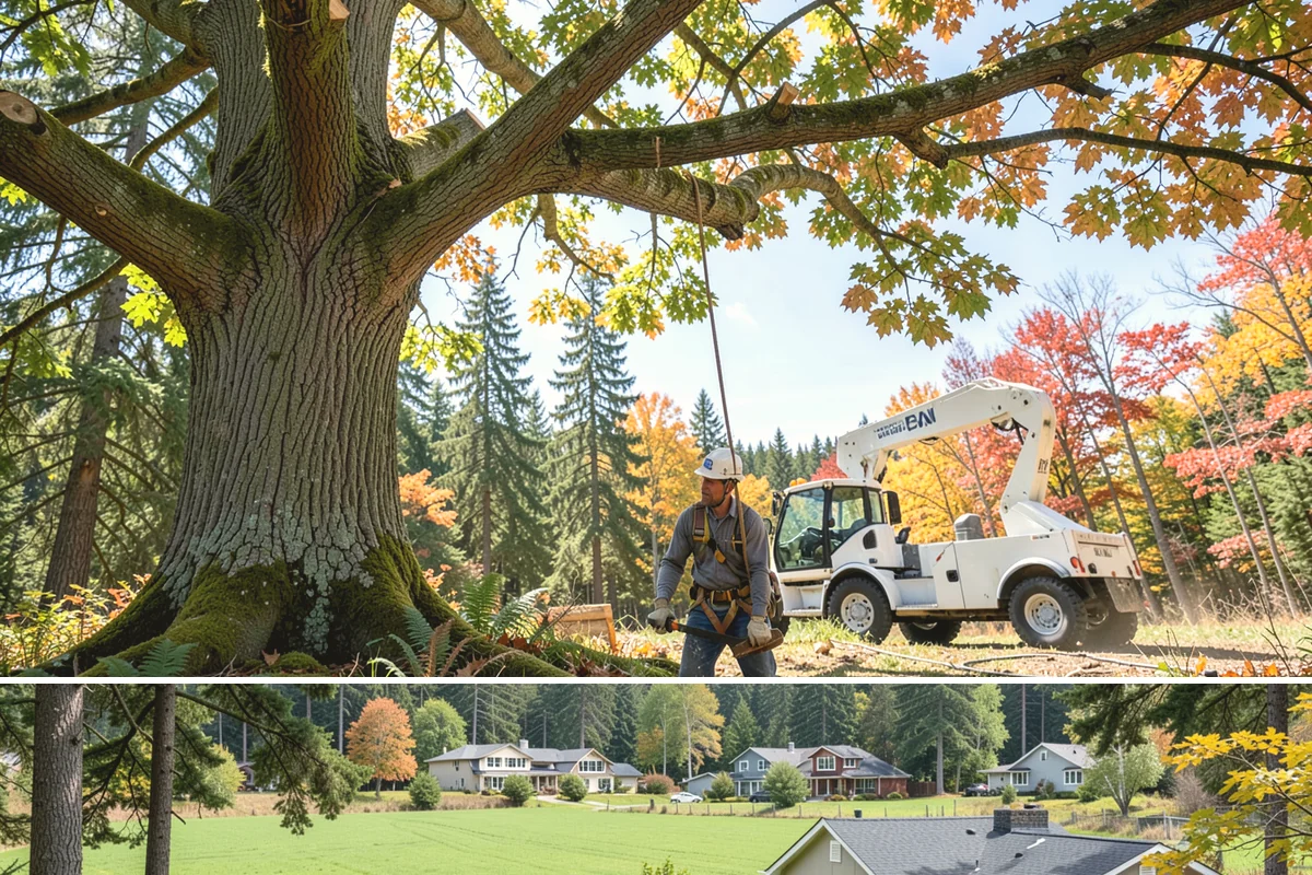 Sidewalk clearance pruning in Lyman, Skagit County, WA - Work follows recognized arboricultural standards matched to specific site conditions but should avoid dormant seasons that may...
