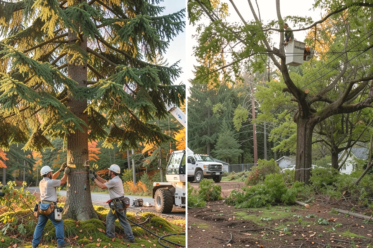 Sidewalk clearance pruning in Mountlake Terrace, Snohomish County, WA - Assess canopy condition and pruning objectives