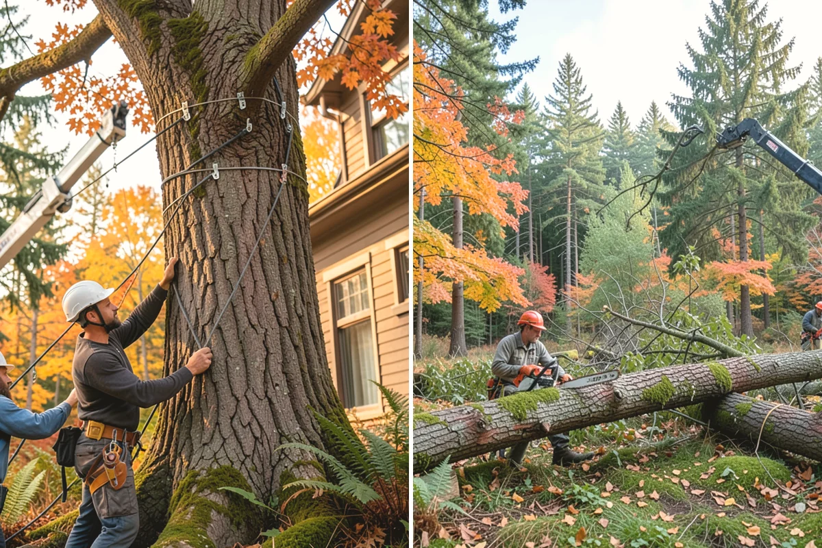 Sidewalk clearance pruning in Mukilteo, Snohomish County, WA - Assess canopy condition and pruning objectives
