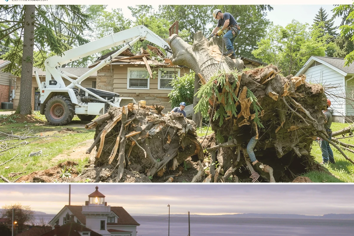 Sidewalk clearance pruning in Mukilteo, Snohomish County, WA - Work follows recognized arboricultural standards matched to specific site conditions but should avoid dormant seasons that may...