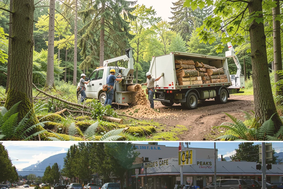 Sidewalk clearance pruning in North Bend, King County, WA - Work follows recognized arboricultural standards matched to specific site conditions but should avoid dormant seasons that may...
