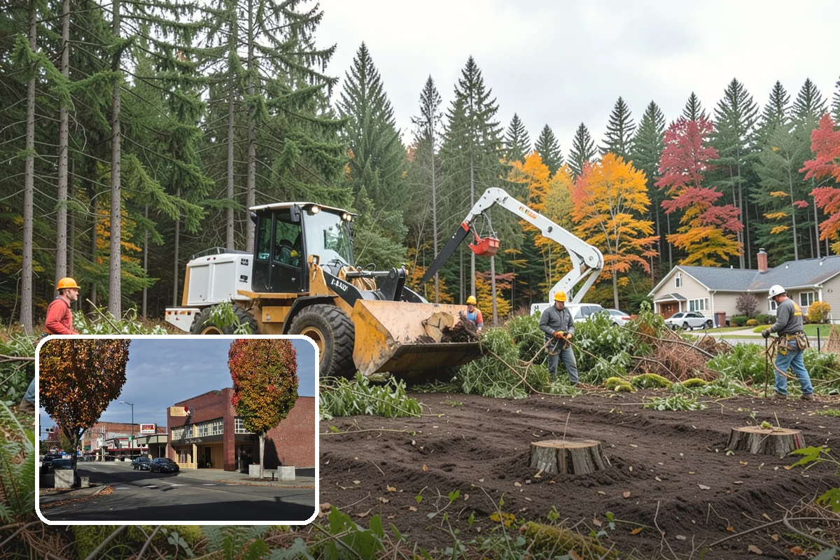 Sidewalk clearance pruning in Puyallup, Pierce County, WA - Improves tree structure, health, and appearance